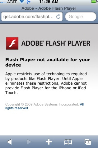 iphone-flash-message